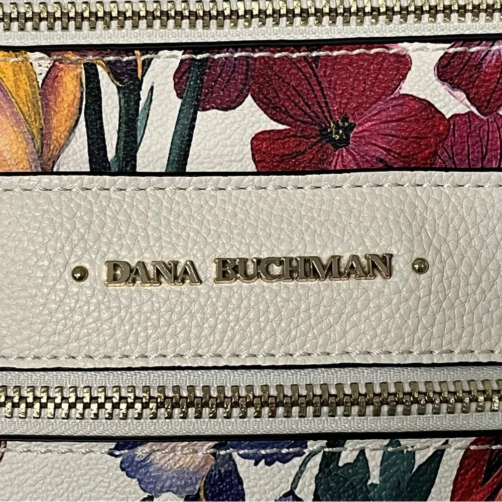 Dana Buchman floral purse/ crossbody bag. 7 pockets. Multicolored. Spring Summer - Picture 2 of 15